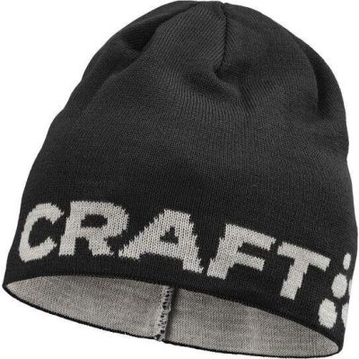 Craft ADV NORDIC TRAININGMERINO LOGO HAT Black/Ghost