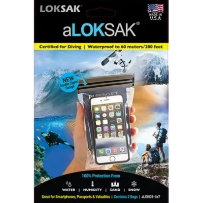 aLoksak Smartphone XL inkl lanyard Vattentäta fodral 2-p, kuva 1 / 1