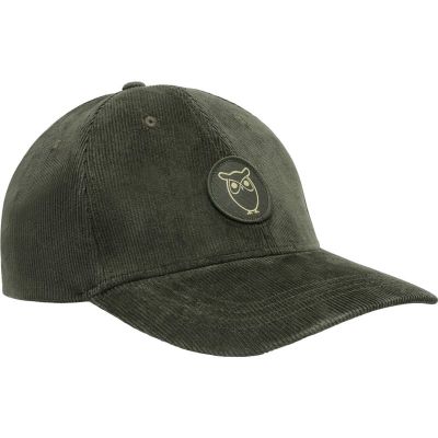 KnowledgeCotton Apparel Organic Cotton Corduroy Cap GOTS Forrest Night