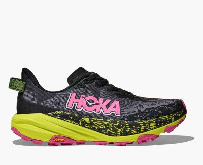 Hoka W Speedgoat 6 Black / Neon Hoka Citrus