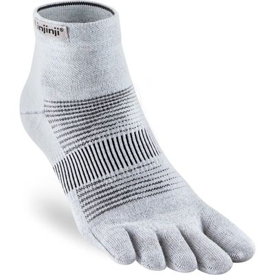 Injinji Run Lightweight Mini-Crew Gray