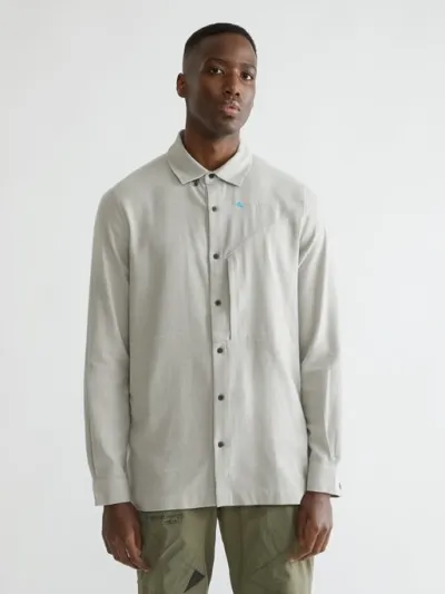 Klättermusen Helheim LS Shirt M's Smoke Grey-Clay, kuva 1 / 1