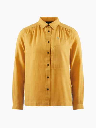 Klättermusen Helheim LS Shirt W's Amber Gold