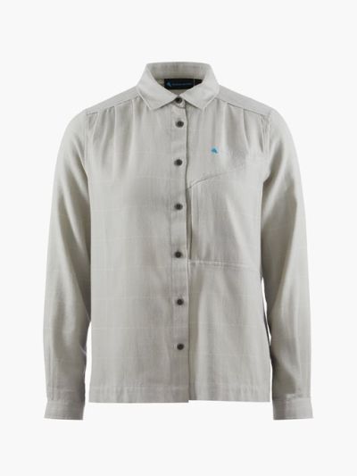 Klättermusen Helheim LS Shirt W's Smoke Grey-Clay