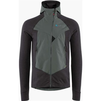 Klättermusen Hugin Zip Hoodie M's Raven-Teal Grey