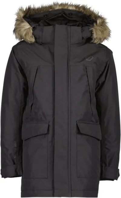 Didriksons Oxid Kids Parka Black, kuva 1 / 1