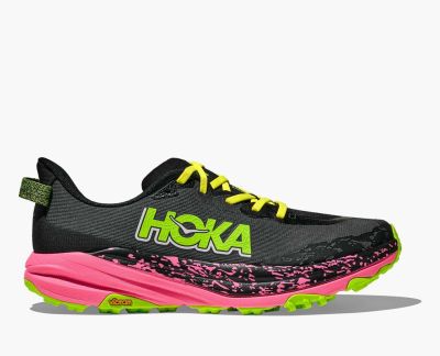 Hoka M Speedgoat 6 Black / Neon Rose