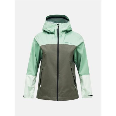 Peak Performance W Trail Hipe Shell Jacket Peppermint/Pine Needle