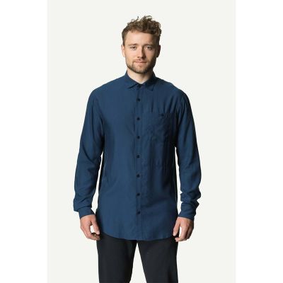 Houdini M's Tree Longsleeve Shirt Big Blue Light