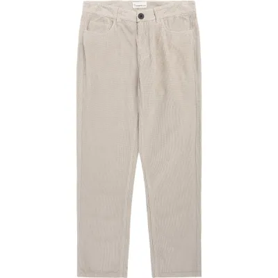 KnowledgeCotton Apparel Organic Cotton Chuck 5-pocket Corduroy P Light Feather Gray, kuva 1 / 1
