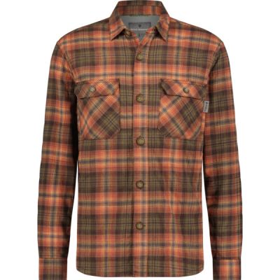 Royal Robbins Snowcap Lined Flannel L/s - Java Rush Creek Pld - Miehet - L - Partioaitta