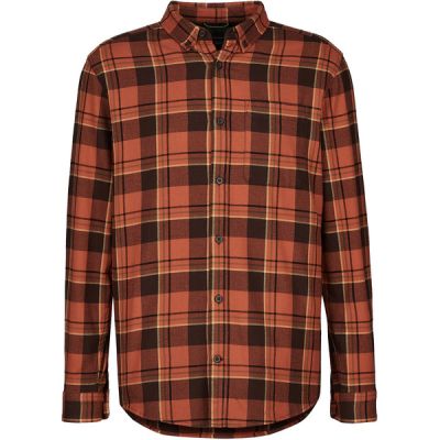 Royal Robbins Lieback Organic Cotton Flannel L/s - Baked Clay Timbercove Pld - Miehet - L - Partioaitta