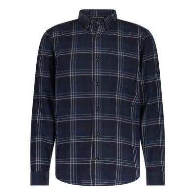 Royal Robbins Lieback Organic Cotton Flannel L/s - Naval Timber Cove Pld - Miehet - S - Partioaitta