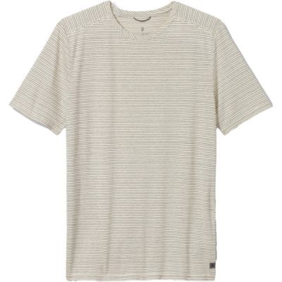 Royal Robbins Vacationer Crew S/s - Ivory Str - Miehet - L - Partioaitta