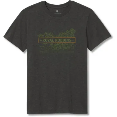 Royal Robbins Vintage Patch S/s - Charcoal Htr - Miehet - M - Partioaitta, kuva 1 / 1