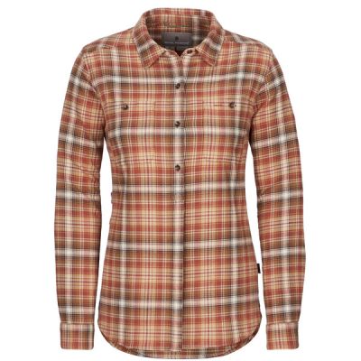 Royal Robbins Lieback Flex Tunic L/s - Baked Clay Rush Creek Pld - Naiset - S - Partioaitta