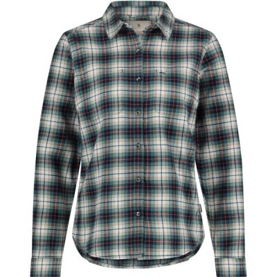 Royal Robbins Lieback Organic Cotton Flannel L/s - Sea Pine Wildwood Pld - Naiset - M - Partioaitta