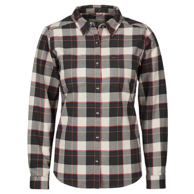 Royal Robbins Lieback Organic Cotton Flannel L/s - Charcoal Timber Cove Pld - Naiset - XL - Partioaitta