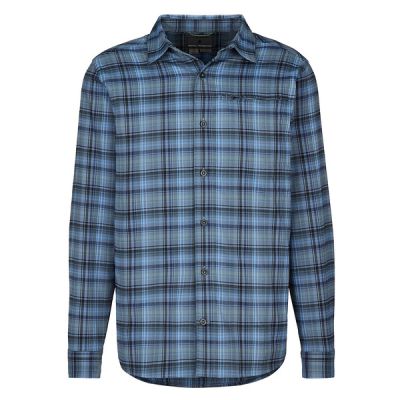 Royal Robbins Westlands Flannel L/s - Sea Burney Pld - Miehet - M - Partioaitta