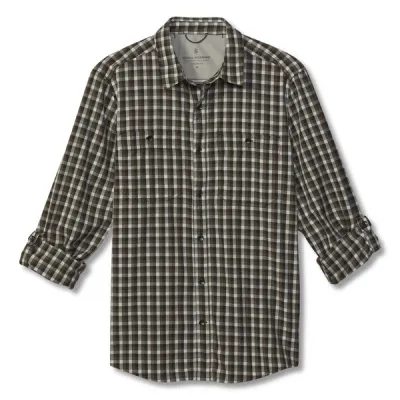 Royal Robbins Bug Barrier Vista Dry Plaid L/s - Turkish Coffee - Miehet - L - Partioaitta, kuva 1 / 1
