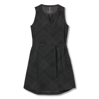 Royal Robbins Spotless Traveler Tank Dress - Black Geo Dot Pt - Naiset - S - Partioaitta, kuva 1 / 1