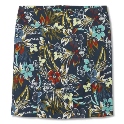 Royal Robbins Discovery Iii Printed Skort - Navy Palisades Pt - Naiset - 6 - Partioaitta