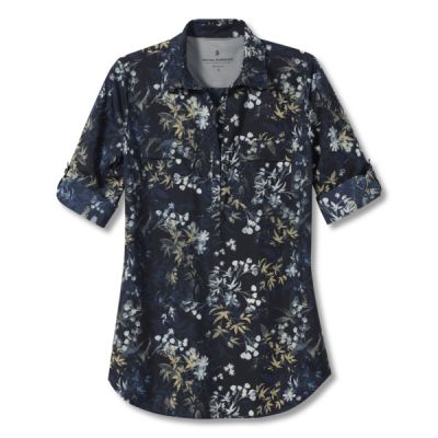 Royal Robbins Expedition Iitunic Print - Navy Zephyr Pt - Naiset - L - Partioaitta