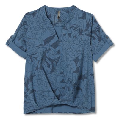 Royal Robbins Spotless Traveler S/s - Stellar Rio Floral Pt - Naiset - L - Partioaitta