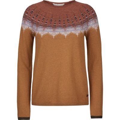 Royal Robbins Westlands Fairisle Crew - Rustic Muir Pt - Naiset - L - Partioaitta