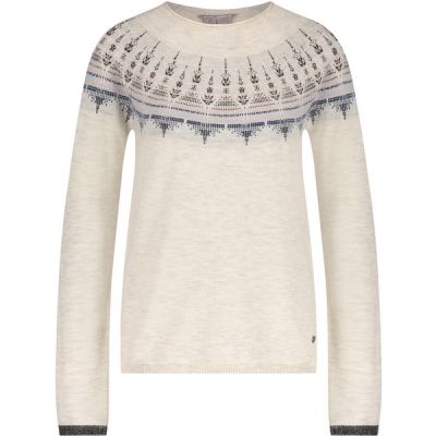 Royal Robbins Westlands Fairisle Crew - Sand Dollar Muir Pt - Naiset - L - Partioaitta