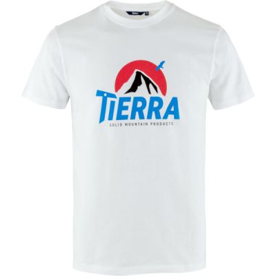 Tierra Organic Cotton Everest Tee M - White - Miehet - XXXL - Partioaitta