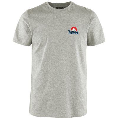Tierra Organic Cotton Tee Everest Multi M - Grey Melange - Miehet - M - Partioaitta