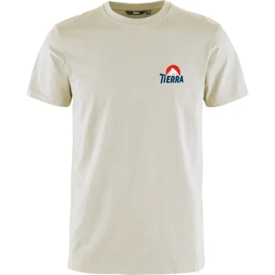 Tierra Organic Cotton Tee Everest Multi M - Cloud White - Miehet - M - Partioaitta, kuva 1 / 1