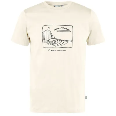 Tierra Organic Cotton Tee Analog Adventures M - Off White - Miehet - XL - Partioaitta, kuva 1 / 1