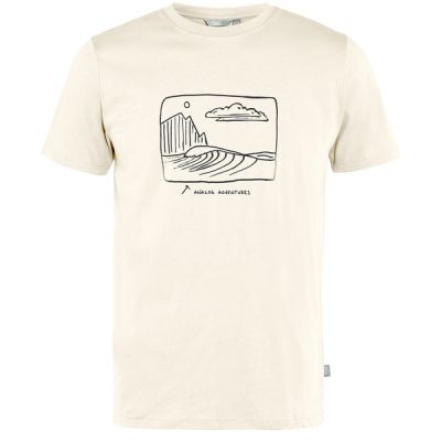 Tierra Organic Cotton Tee Analog Adventures M - Off White - Miehet - M - Partioaitta | Alk. 34,95 €