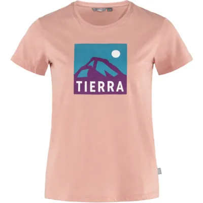 Tierra Organic Cotton Tee W - Misty Rose (mountain Box) - Naiset - XXS - Partioaitta, kuva 1 / 1
