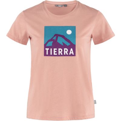 Tierra Organic Cotton Tee W - Misty Rose (mountain Box) - Naiset - L - Partioaitta