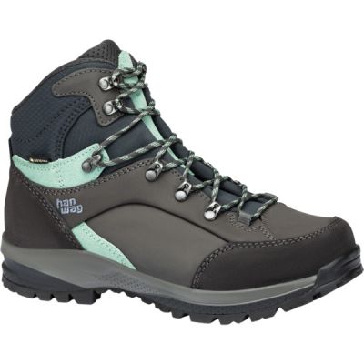 Hanwag Banks Sf Extra Lady Gtx - Asphalt/mint - Naiset - 7 - Partioaitta