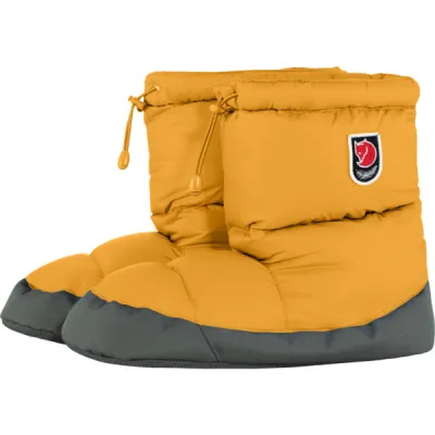 Fjällräven Expedition Down Booties - Mustard Yellow - Unisex - XL - Partioaitta, kuva 1 / 1