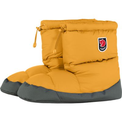 Fjällräven Expedition Down Booties - Mustard Yellow - Unisex - M - Partioaitta