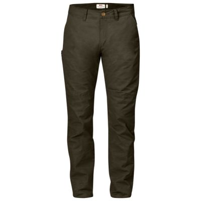 Fjällräven Sörmland Tapered Trousers M - Dark Olive - Miehet - 54 - Partioaitta