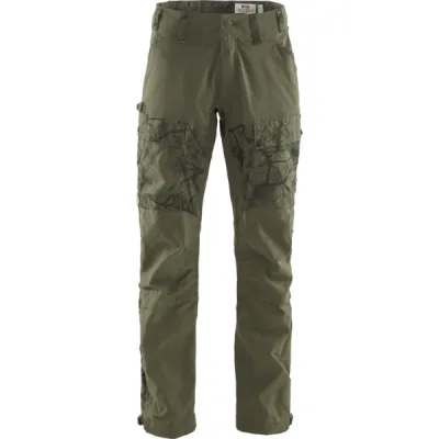 Fjällräven Lappland Hybrid Trousers M - Green Camo-laurel Green - Miehet - 58 - Partioaitta