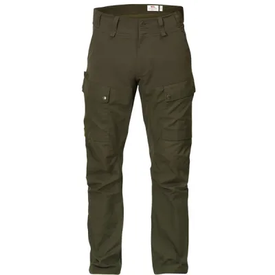 Fjällräven Lappland Hybrid Trousers M - Dark Olive - Miehet - 50 - Partioaitta