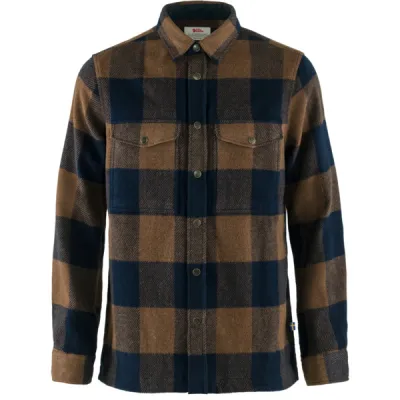 Fjällräven Canada Shirt M - Chestnut-dark Navy - Miehet - S - Partioaitta, kuva 1 / 1