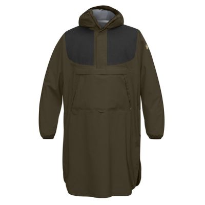 Fjällräven Lappland Eco-shell Poncho - Dark Olive - Unisex - S/M - Partioaitta
