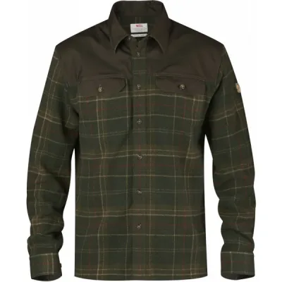 Fjällräven Granit Shirt M - Green - Miehet - L - Partioaitta, kuva 1 / 1