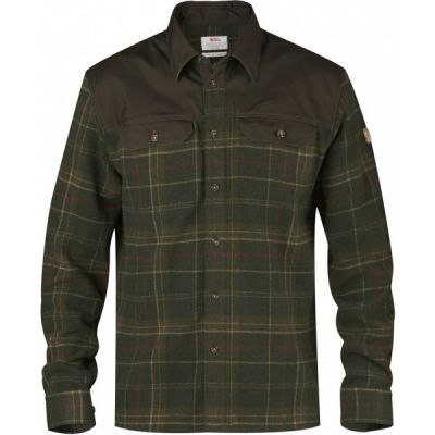 Fjällräven Granit Shirt M - Green - Miehet - XL - Partioaitta