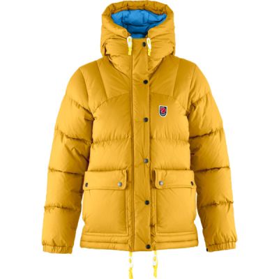 Fjällräven Expedition Down Lite Jacket W - Mustard Yellow-un Blue - Naiset - XL - Partioaitta