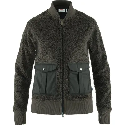 Fjällräven Greenland Pile Fleece W - Dark Grey - Naiset - L - Partioaitta, kuva 1 / 1