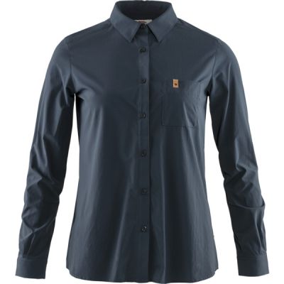 Fjällräven Övik Lite Shirt Ls W - Navy - Naiset - XS - Partioaitta